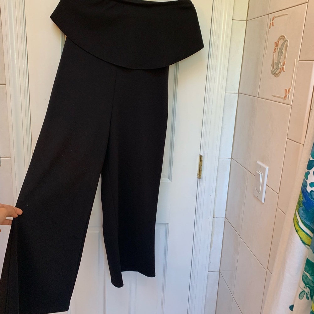 Black jumpsuit.